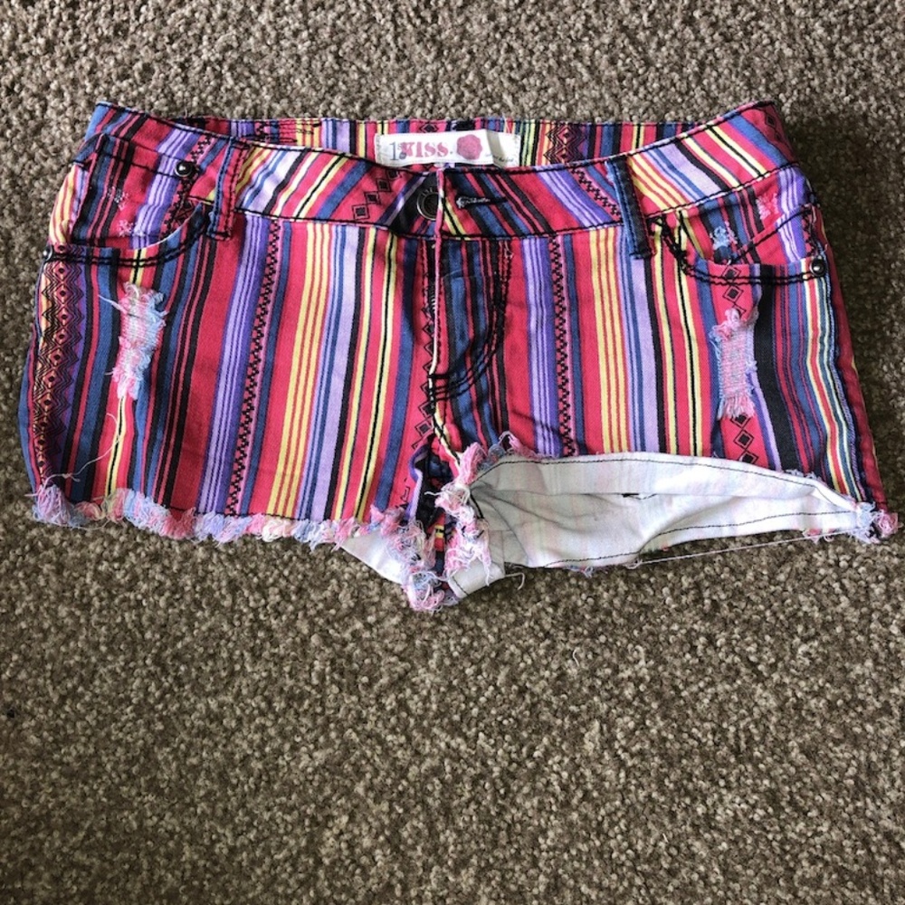 multi color shorts